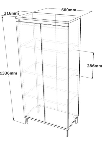 Costa Çok Amaçlı Dolap Banyo,mutfak,ofis,kiler Metal Ayaklı Cs2-Cv fırsatları