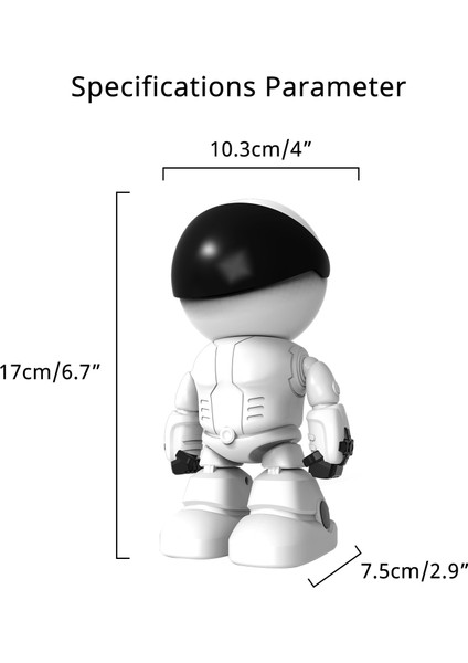 1080P Ev Güvenliği Kablosuz Kamera, Robot Ip Kamera (Yurt Dışından)