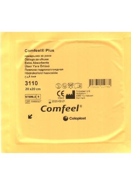 Comfeel Plus Hidrokolloid Yara Örtüsü 20X20 cm