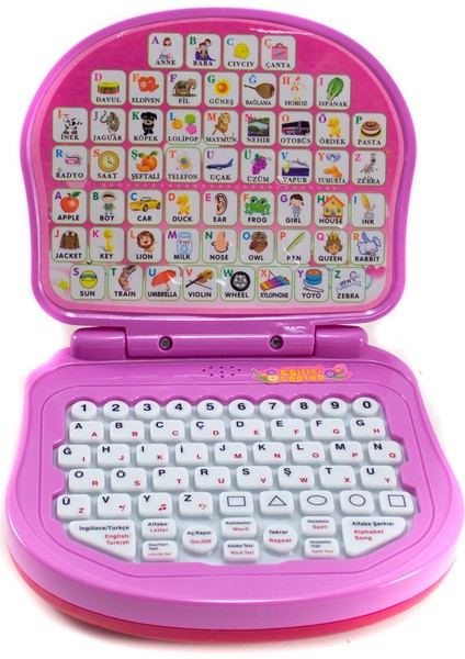Oyuncak Mini Laptop Melek Laptop Türkçe Ingilizce Eğitici Laptop