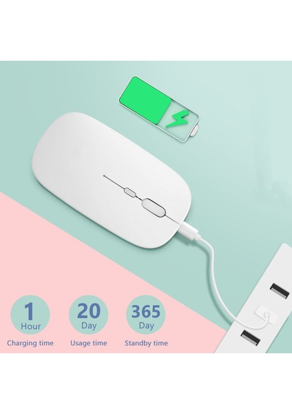 1600 Dpı Şarj Edilebilir 2.4 Ghz Çift Modlu Bluetooth Kablosuz Mouse - Model AL2675 fiyatları