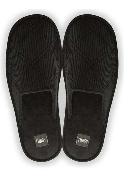 Erkek Siyah Roger Ev Terliği WTT0513