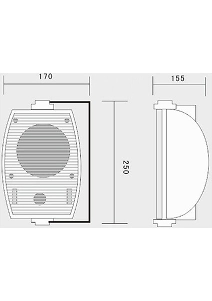 Network Nx-5 13CM 200W 8 Ohm Beyaz Duvar Hoparlör