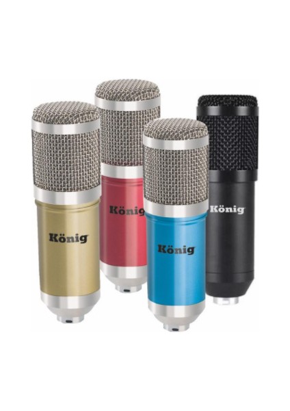 K-Cm800 Condenser Kayıt Mikrofonu (Mavi)