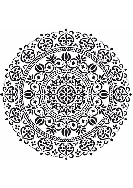 HD109 Damask Home Dekor Stencil 45 x 45 cm