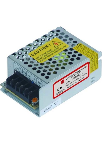 Mt-24-12 25W 12V 2A Metal Kasa Adaptör