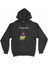 Cix Mauritius Haritalı ve Bayraklı Siyah Kapşonlu Sweatshirt Hoodie 1