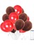 Kahverengi - Kırmızı Metalik Balon 15 Adet 1