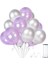 Lila-Gümüş Metalik Balon 20 Adet 1