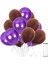 Kahverengi Mor Metalik Balon 30 Adet 1