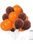 Kahverengi Turuncu Metalik Balon 50 Adet 1