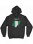 Cix Nijerya Haritalı ve Bayraklı Siyah Kapşonlu Sweatshirt Hoodie 1