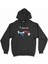 Cix Panama Haritalı ve Bayraklı Siyah Kapşonlu Sweatshirt Hoodie 1