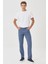 Erkek Texas Slim Fit Dar Kesim Normal Bel İndigo Esnek Pantolon 2