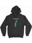 Cix Isveç Haritalı ve Bayraklı Siyah Kapşonlu Sweatshirt Hoodie 1