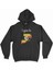 Cix Uganda Haritalı ve Bayraklı Siyah Kapşonlu Sweatshirt Hoodie 1