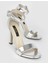 İLVİ Oshawa Kadın Gümüş Topuklu Sandalet