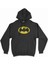 Cix Sarı Batman Logolu Siyah Kapşonlu Sweatshirt Hoodie 1