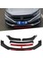 Honda Civic Fc5 Kırmızılı Ön Lip Ön Tampon Eki 4 Prç 2016 - 2019 2