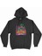 Cix Renkli Brüksel Illüstrasyon Siyah Kapşonlu Sweatshirt Hoodie 1