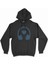 Cix Kulaklıklı Müzik Aşkı Siyah Kapşonlu Sweatshirt Hoodie 1