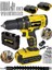 Power Tools 46VF 5mah Li̇tyum Çift Akülü New Seri̇ Şarjlı Vidalama Matkap 27 Parça Uç Setli 1