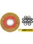 Saçaklı Daire Fırça Tel Fırça Spiral Taşlama 200 mm 1