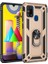 Samsung Galaxy M31 Kılıf Tank Zırh Yüzüklü Mıknatıslı Standlı Kapak (Vega) 2