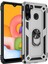 Samsung Galaxy A21 Kılıf Standlı Magnet Mıknatıslı Yüzük Armored Zırhlı Kapak 2