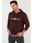 Pamuklu Baskılı Kapüşonlu Slim Fit Sweat Erkek Sweat 5905238 4