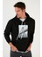 Slim Fit Baskılı Kapüşonlu Kanguru Cepli Sweat Erkek Sweat 568R702 4