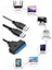 USB 3.0 To 2.5-3.5 Inç Sata Çevirici + 12 Volt Adaptör 4