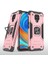 Xiaomi Redmi Note 9 Pro Max Manyetik Destekli Kılıf - Pembe (Yurt Dışından) 2