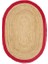 Agra Jute Red Oval 2