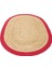 Agra Jute Red Oval 3