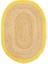 Agra Jute Yellow Oval 2