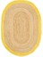 Dolce Vita Halı Agra Jute Yellow Oval 2