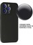 Caseworld Apple iPhone 13 Pro Max Kapak Mat Siyah Yumuşak Silikon Kılıf 3