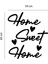 Home Sweet Home Lazer Kesim Duvar Dekoru 2