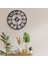 - Dekoratif Yuvarlak Rakamlı Metal Duvar Saati 50X50CM - Ofis Salon Mutfak Işyeri Için Uygun 2