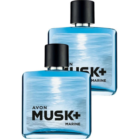 Avon Musk Marine Erkek Parfüm Edt 75 Ml. Ikili Set
