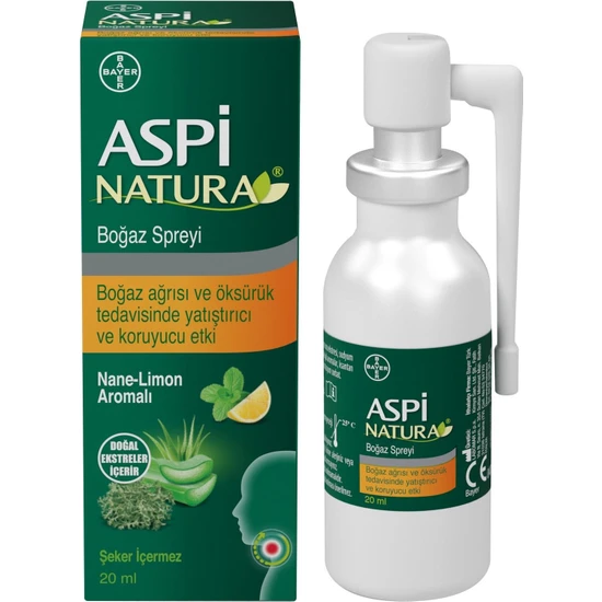 Aspi Natura Boğaz Spreyi 20 ml