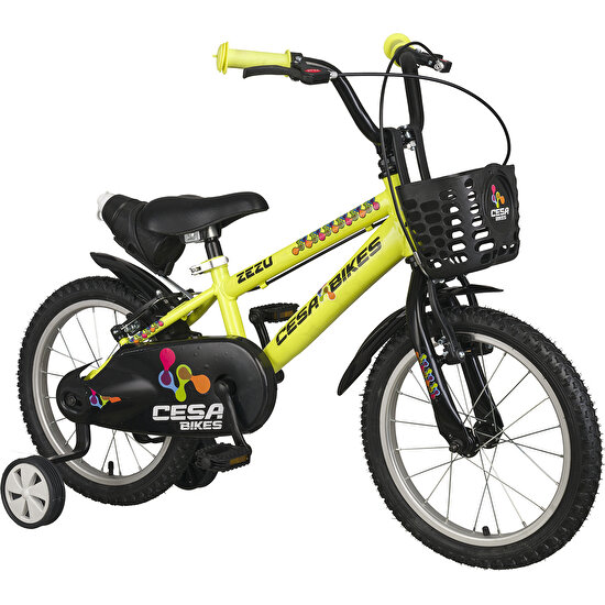 Cesa Bisiklet Cesa Bike Zezu 16 Jant Bisiklet 4-7 Yaş Kız Çocuk Bisikleti Neon Sarı 20.012