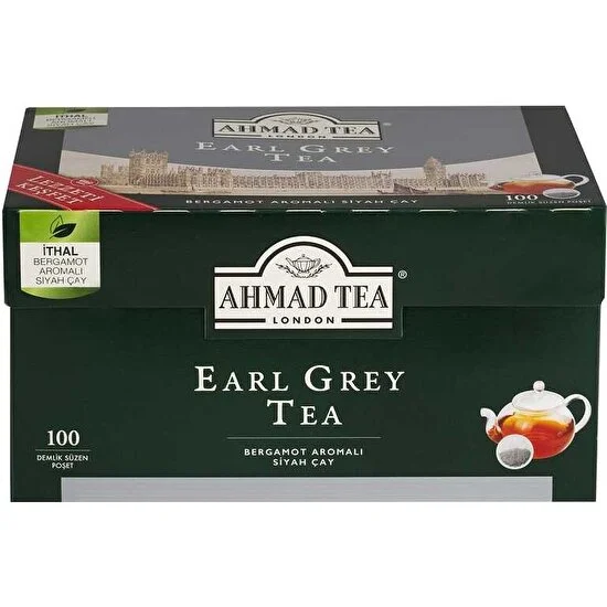 Ahmad Tea Earl Grey Demlik Poşet Çay 3.2gr 100lü