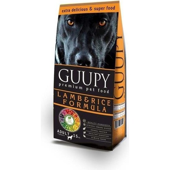 Guupy Dog Kuzulu Köpek Maması 15 kg