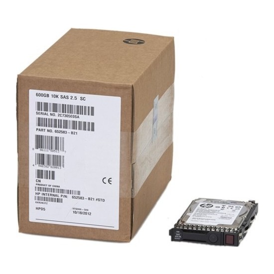 Lot De 2 Disques Durs HP 600GB 10K SAS 2,5" - Pour Serveur - Occasion Fonctionnels