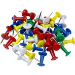Linea Renkli Harita Çivisi 40 Adet Standart Boy Metal Uç Ergonomik Başlıklı Set