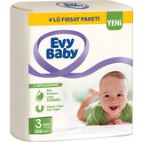 Evy Baby Bebek Bezi 5 Beden Junior 4'lü Fırsat Paketi 88 Adet