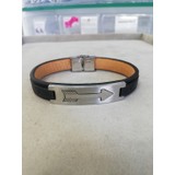 Plt Silver 316L Derili Çelik Erkek Bileklik