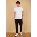 2D2B Erkek Regular Fit Düz Paça Basic Eşofman Altı